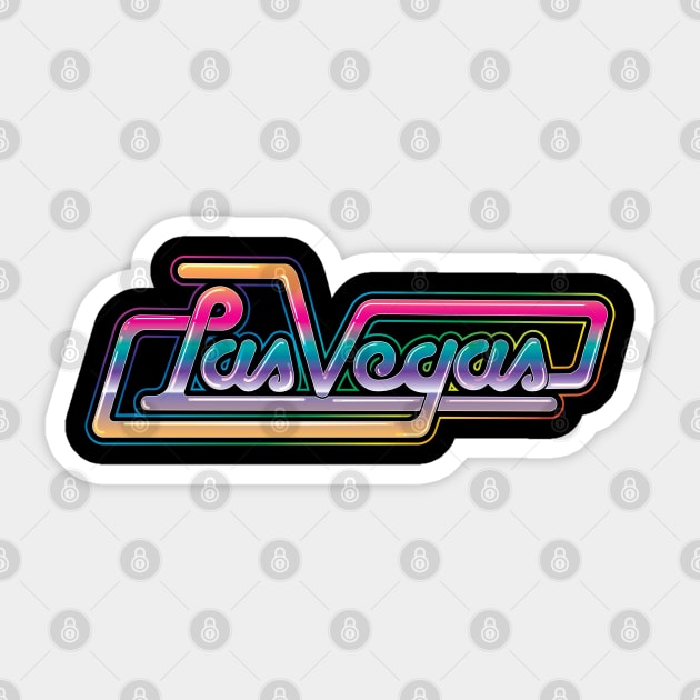 Vintage 80s Vegas Sticker by Cosmic Gumball - Dante